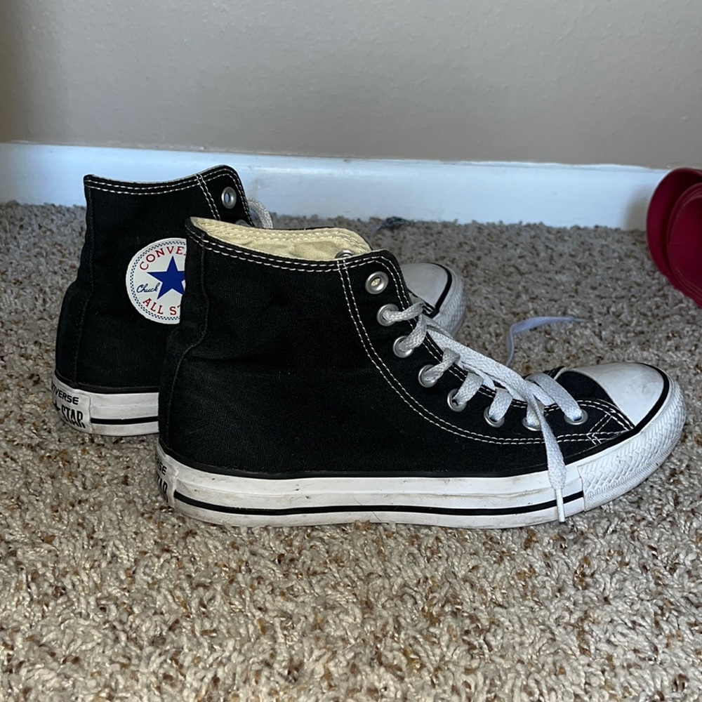 Black converse chuck taylor high tops